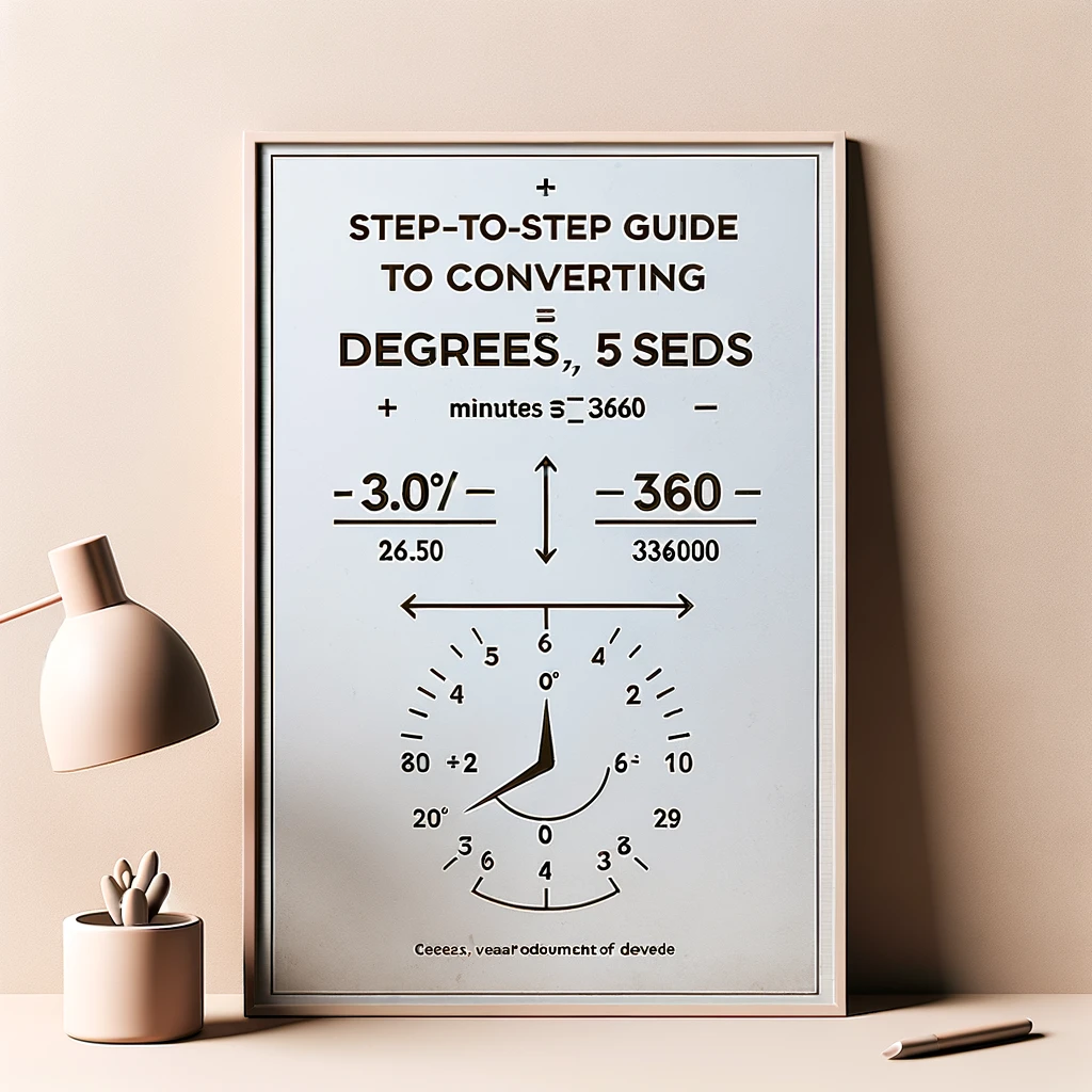 Step-by-Step Guide to Converting Degrees, Minutes, and Seconds