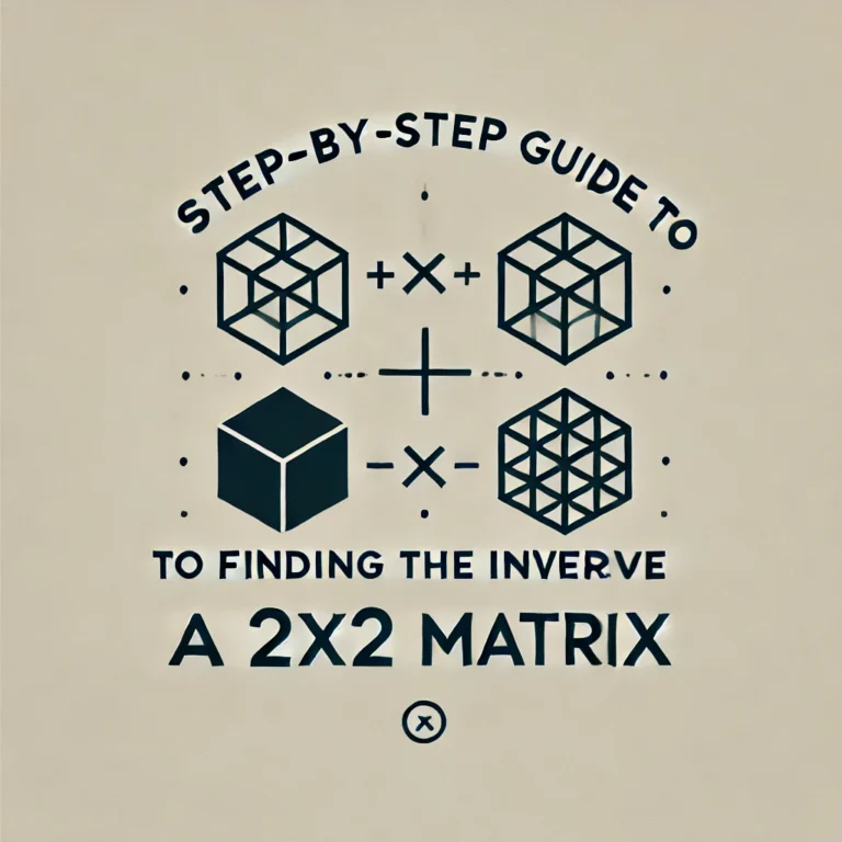 Step-by-Step Guide to Finding the Inverse of a 2×2 Matrix